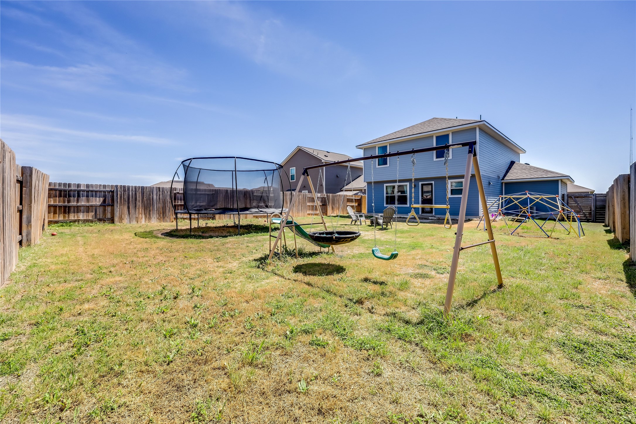 249 Trellis Boulevard Leander, TX 78641 - Photo 18 of 18 a swimming pool with outdoor seating and yard