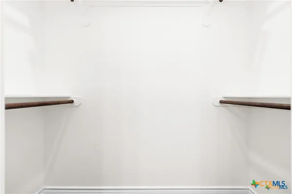 a close up view of racks on the wall