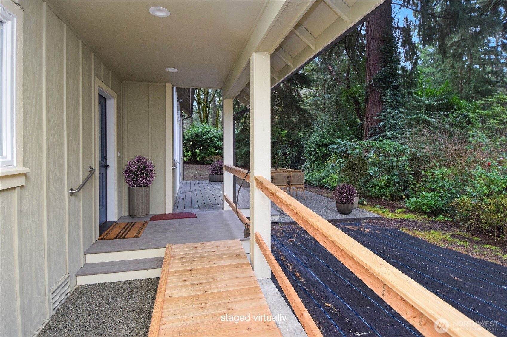 15915 Nesika Bay Road Northeast Poulsbo, WA 98370 - Photo 2 of 40 a view of balcony and yard