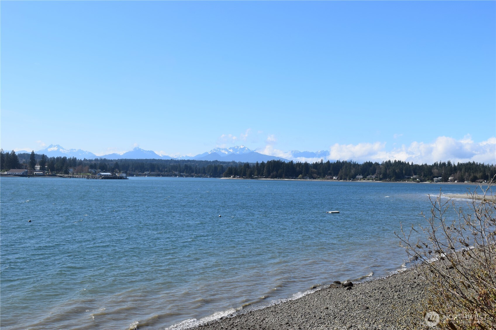 15915 Nesika Bay Road Northeast Poulsbo, WA 98370 - Photo 34 of 40 a view of lake and mountain