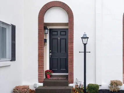 a view of front door of house
