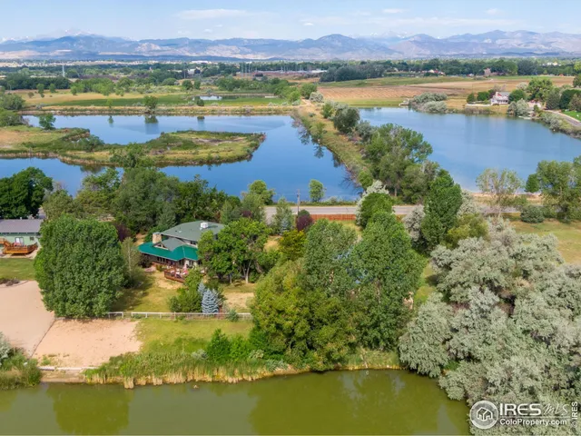 a view of a city with a lake view