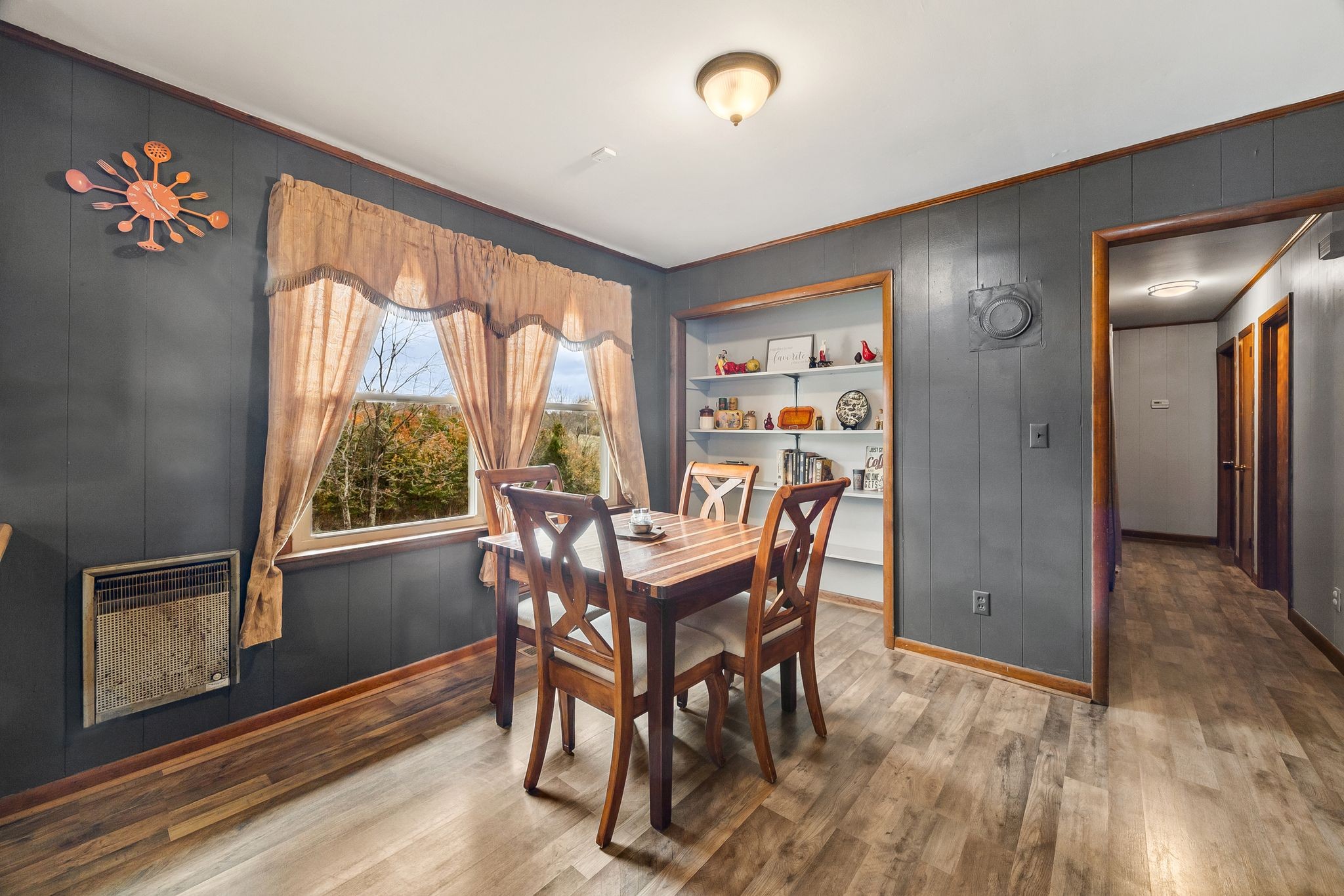 948 North Brace Road Summertown, TN 38483 - Photo 15 of 59 a view of a dining room with furniture window and outside view
