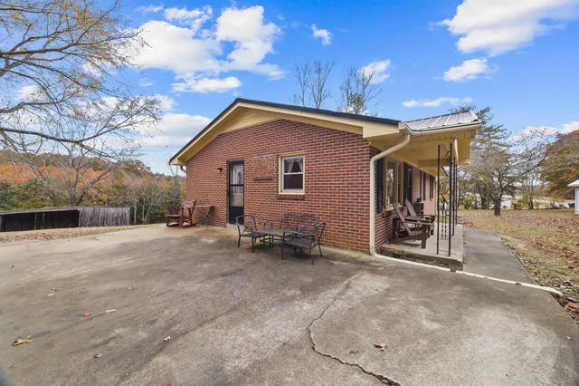 a front view of a house