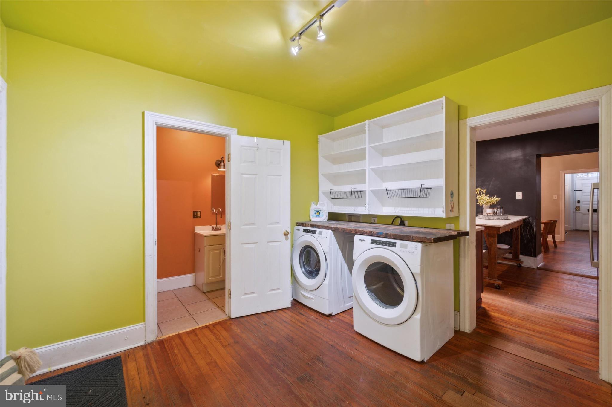 124 West Rittenhouse Street Philadelphia, PA 19144 - Photo 18 of 44 Laundry looking into half bath