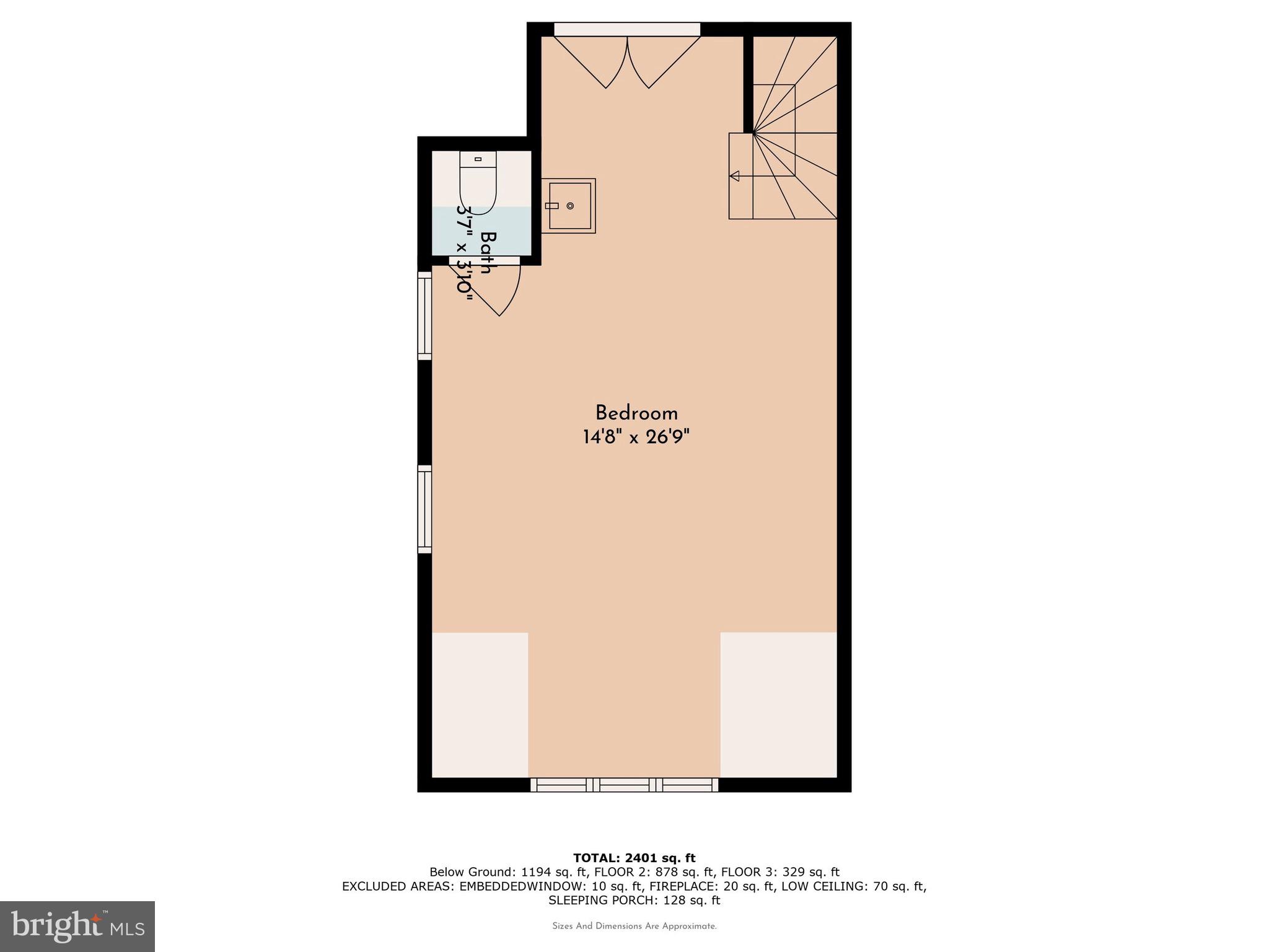 124 West Rittenhouse Street Philadelphia, PA 19144 - Photo 43 of 44 Floor Plan - 3rd floor