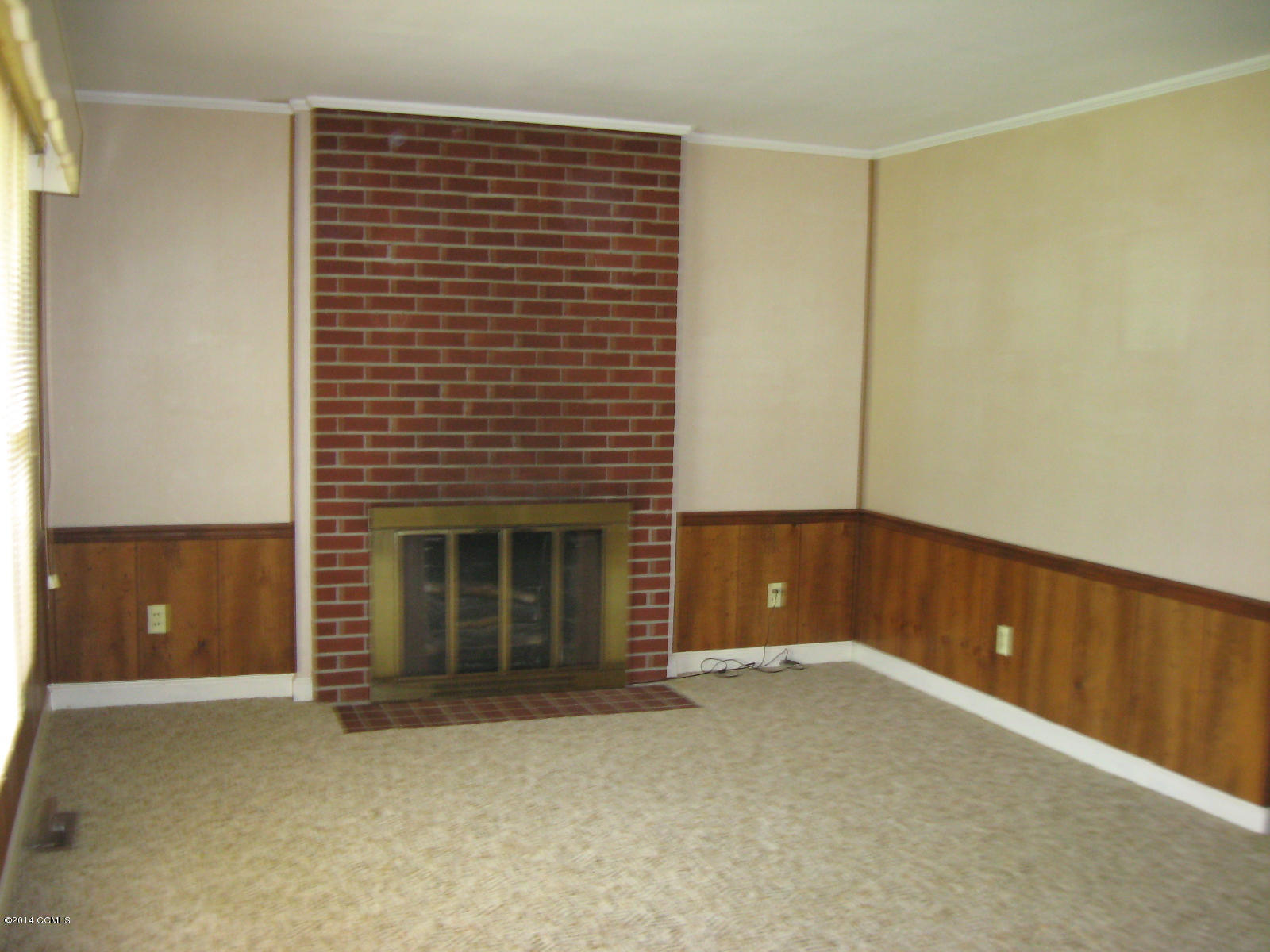 Wood Burning Fireplace in Living Room