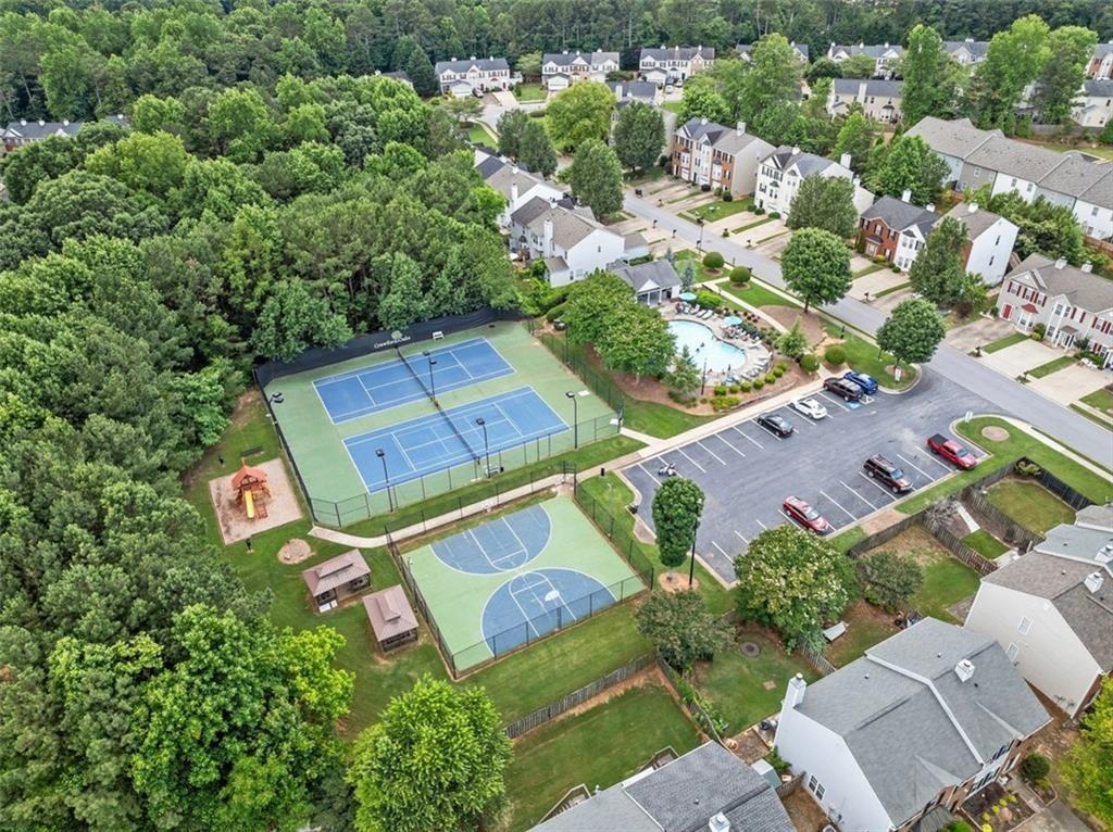 4711 Poplar Ridge Court Oakwood, GA 30566 - Photo 12 of 15 an aerial view of a house with a yard