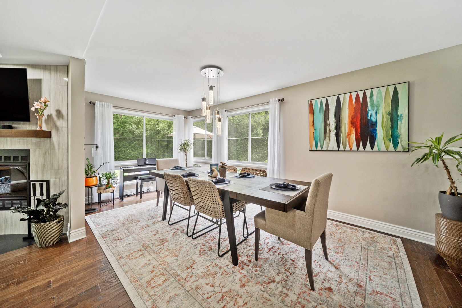 28W140 Mack Road Wheaton, IL 60189 - Photo 8 of 48 a view of a dining room with furniture window and outside view