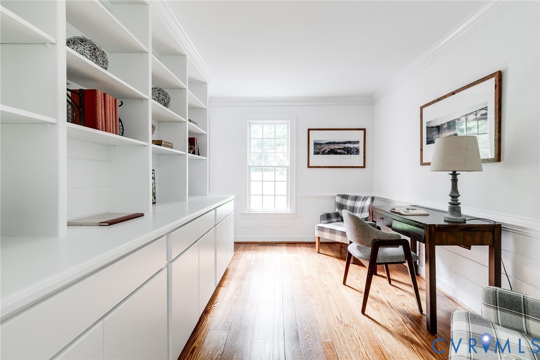 3911 Reeds Landing Circle Midlothian, VA 23113 - Photo 22 of 53 First floor dedicated home office featuring custom
