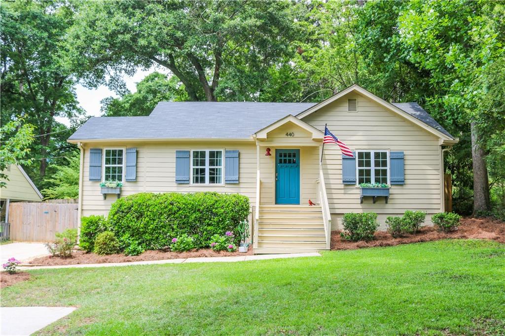 440 Medlock Road Decatur, GA 30030 - Photo 1 of 1 a view of a house with a yard potted plants and large tree