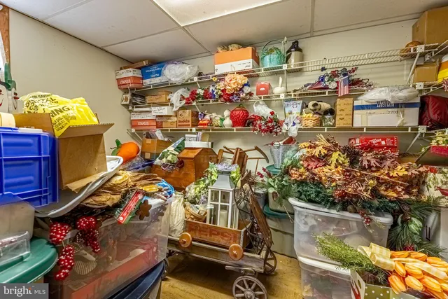 a view of storage and utility room