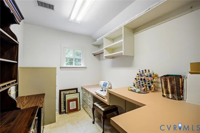 a room with furniture and window