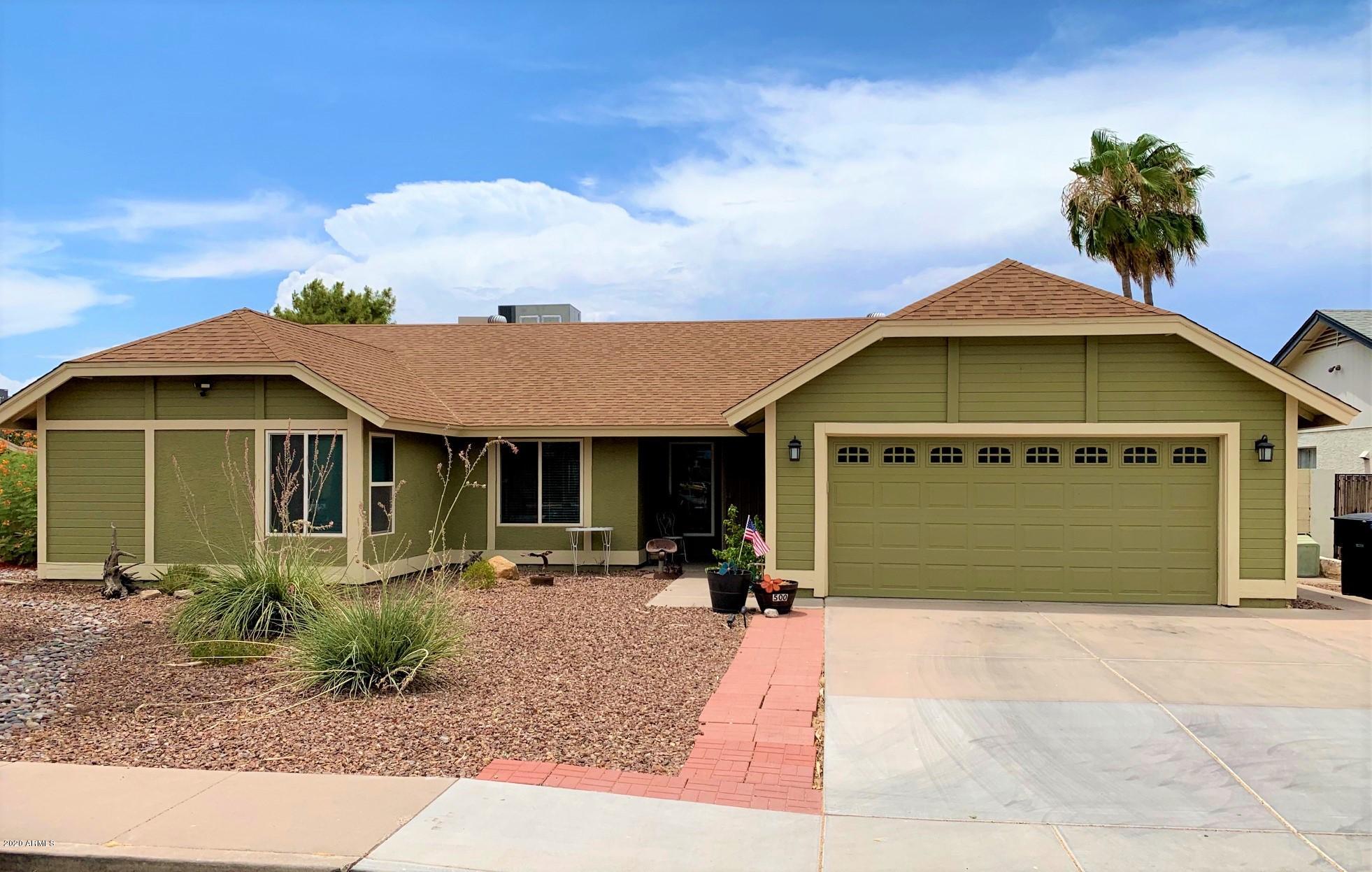 500 South Terrace Road Chandler, AZ 85226 - Photo 1 of 22 a front view of a house with a yard