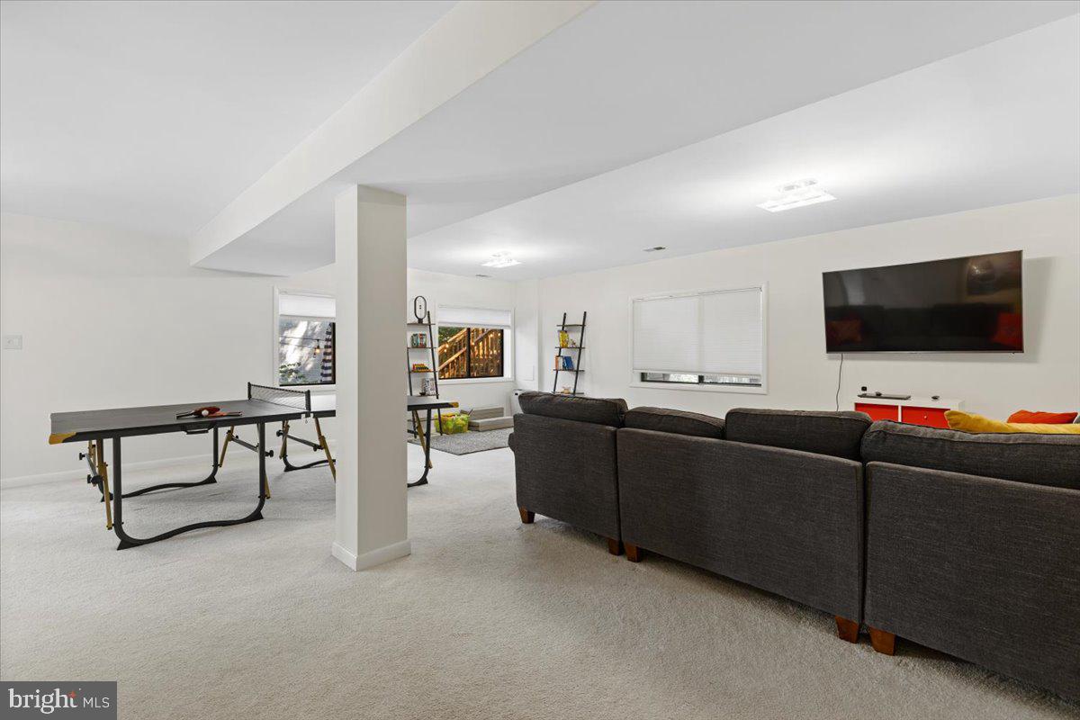 9411 Fernwood Road Bethesda, MD 20817 - Photo 54 of 101 a living room with furniture and a flat screen tv