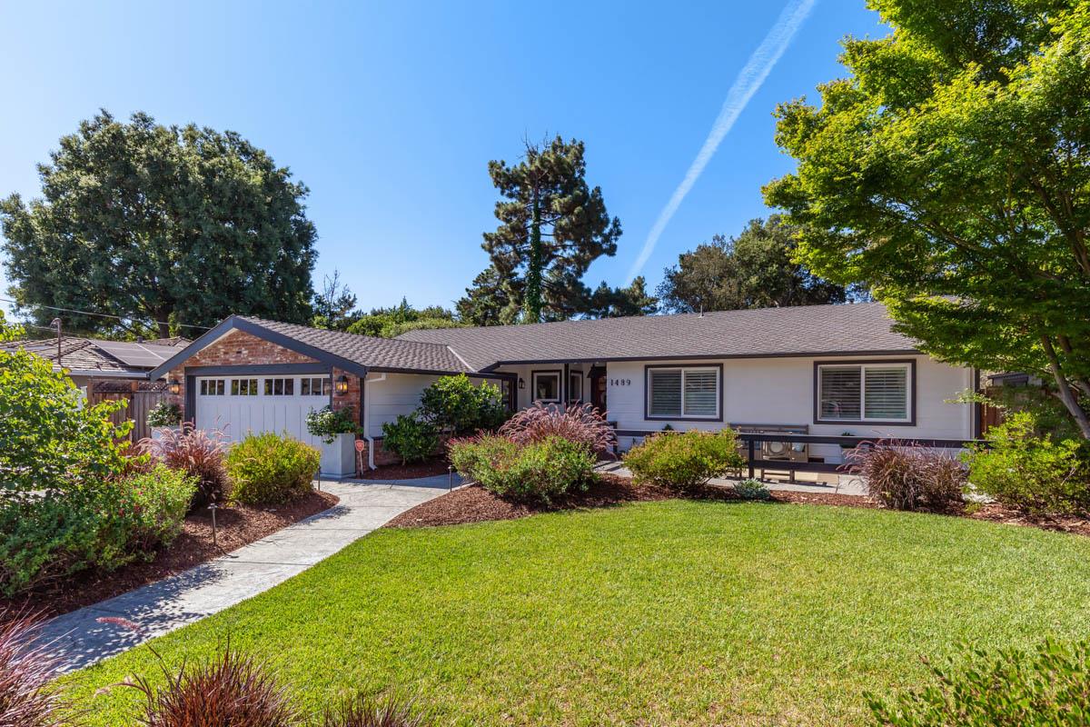 1489 Brookmill Road Los Altos, CA 94024 - Photo 2 of 43 a view of a house with garden and yard