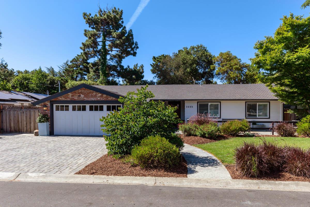 1489 Brookmill Road Los Altos, CA 94024 - Photo 3 of 43 front view of a house with a yard