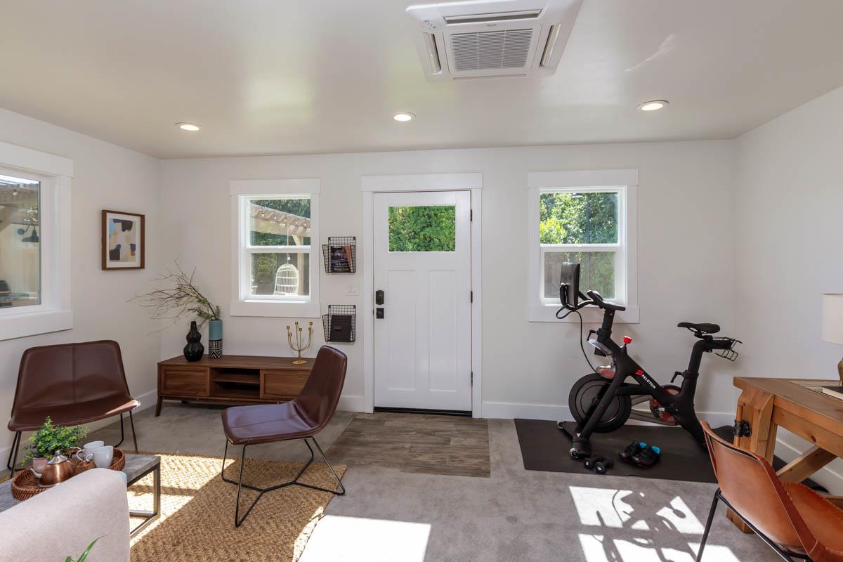 1489 Brookmill Road Los Altos, CA 94024 - Photo 35 of 43 a view of a livingroom with furniture and a window