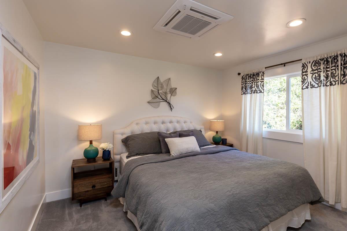 1489 Brookmill Road Los Altos, CA 94024 - Photo 39 of 43 a bedroom with a bed and a window