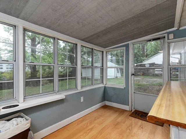 a view of a room with window