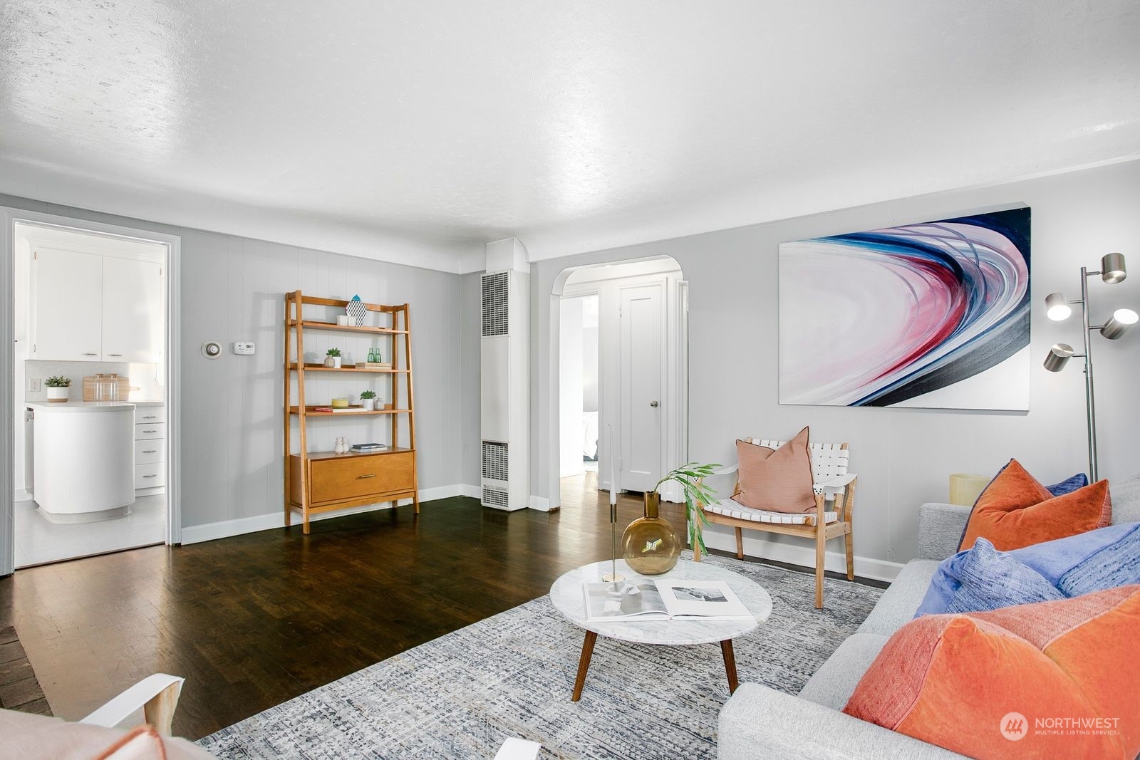 3702 Southwest Holden Street Seattle, WA 98126 - Photo 5 of 23 a living room with furniture and wooden floor
