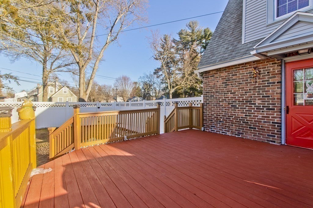 2020 Wilbraham Road Springfield, MA 01129 - Photo 32 of 37 a view of a balcony with wooden floor and fence
