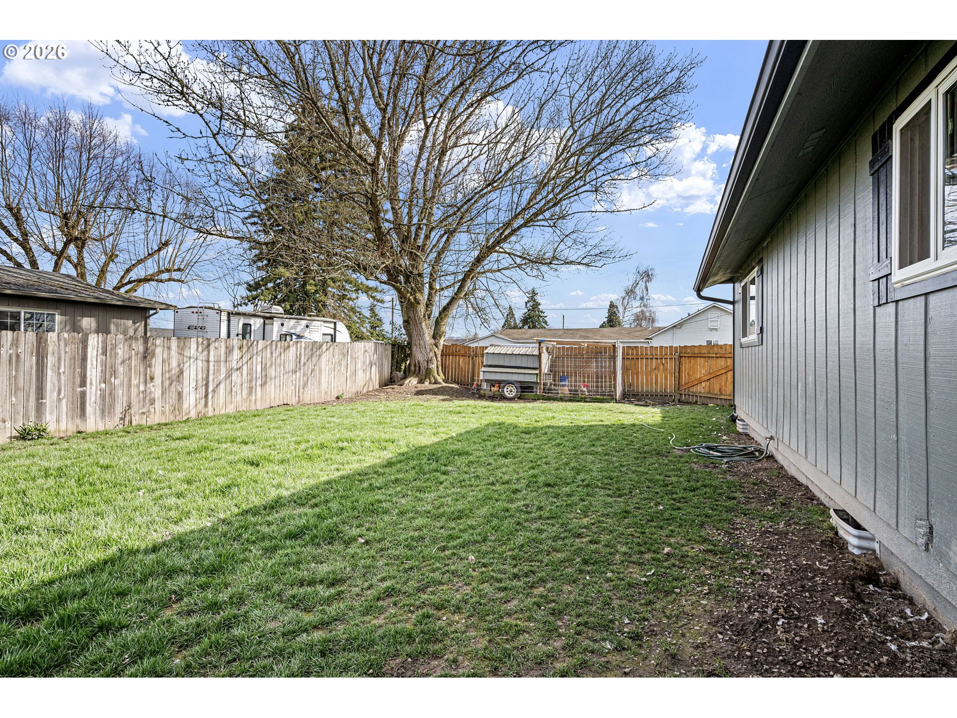 86 East 2nd Street Halsey, OR 97348 - Photo 29 of 36 a view of a backyard with a garden