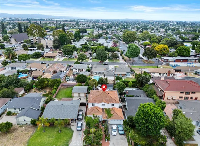 an aerial view of a city