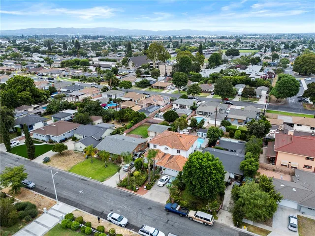 an aerial view of a city