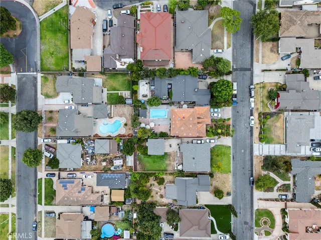 an aerial view of a city
