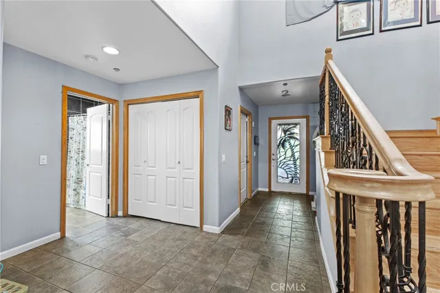 a view of hallway with livingroom