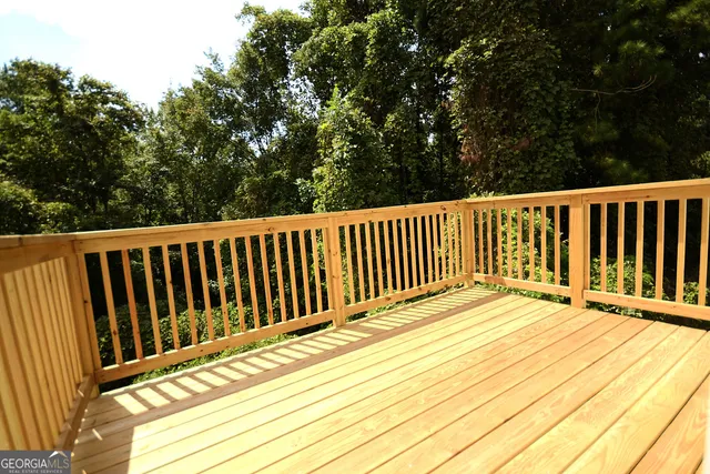 a view of a house with a balcony