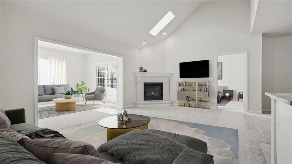 300 River Rdg Court Baden, PA 15005 - Photo 10 of 28 a living room with fireplace furniture and a flat screen tv