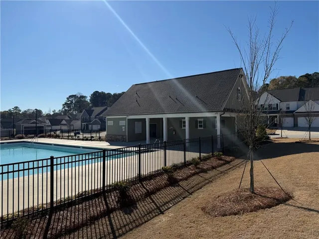 a view of a house with a balcony