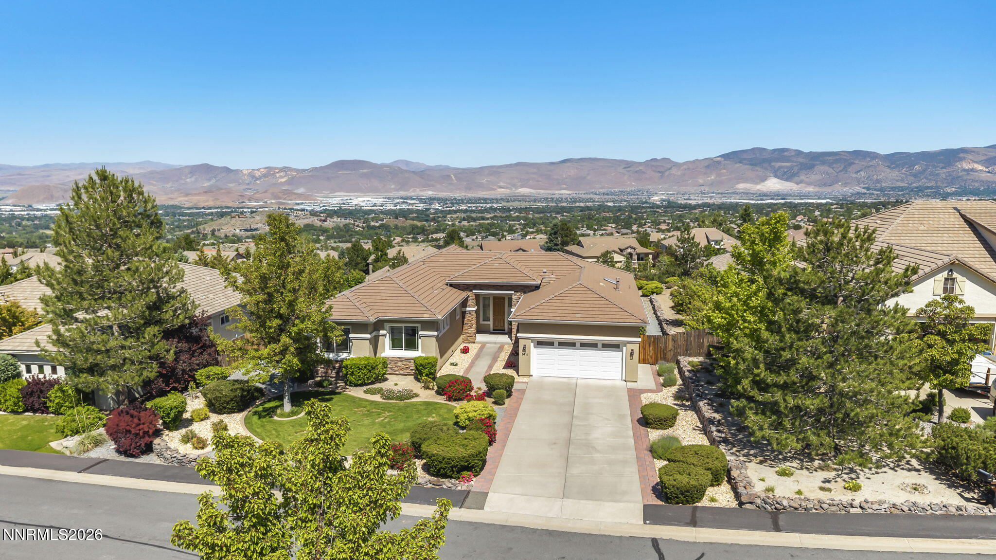 574 Echo Ridge Court Reno, NV 89511 - Photo 8 of 58 an aerial view of a house with big yard