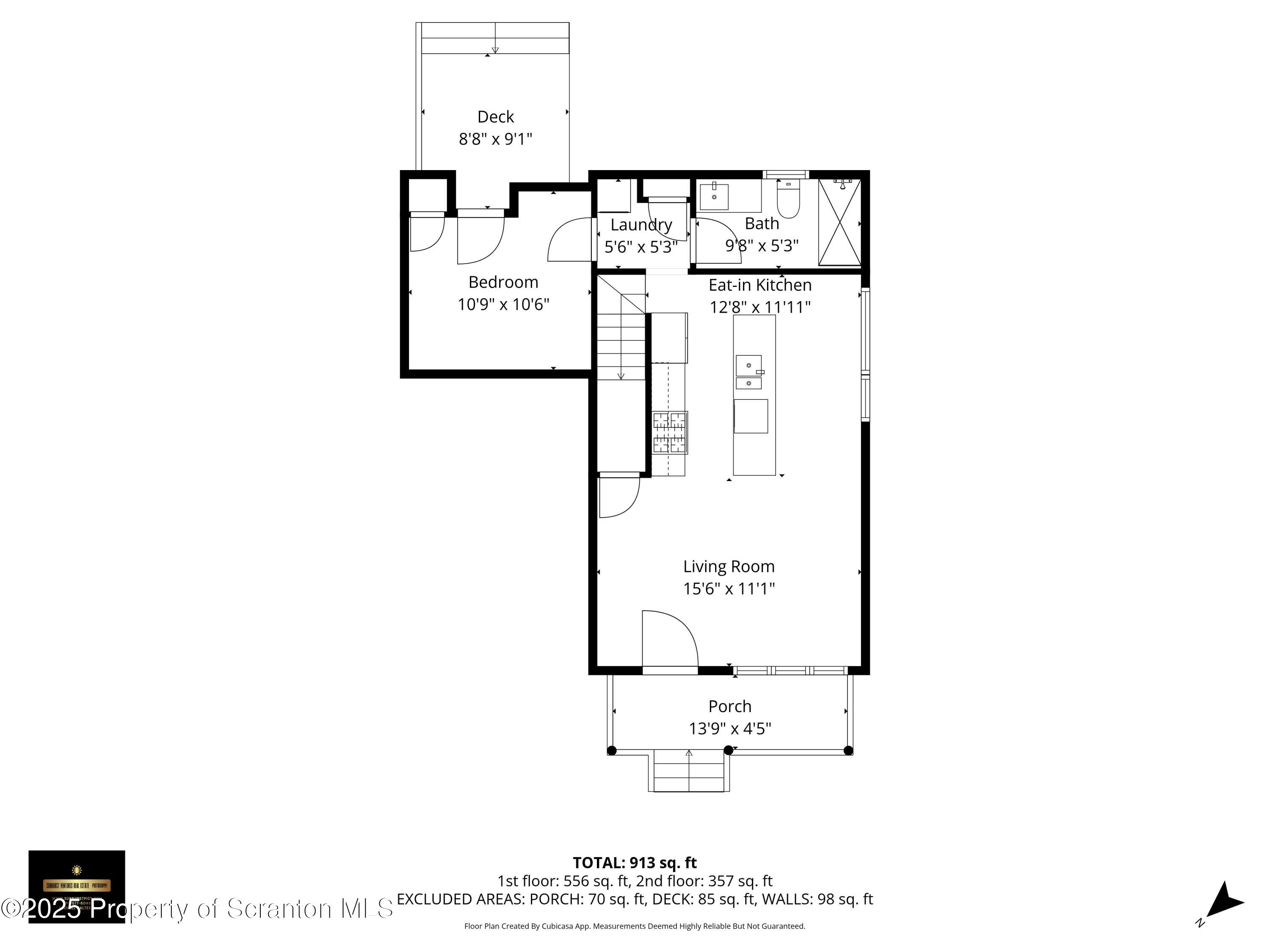 820 Oak Street Eynon, PA 18403 - Photo 10 of 27 1st_floor_820_oak_street_eynon_with_dim