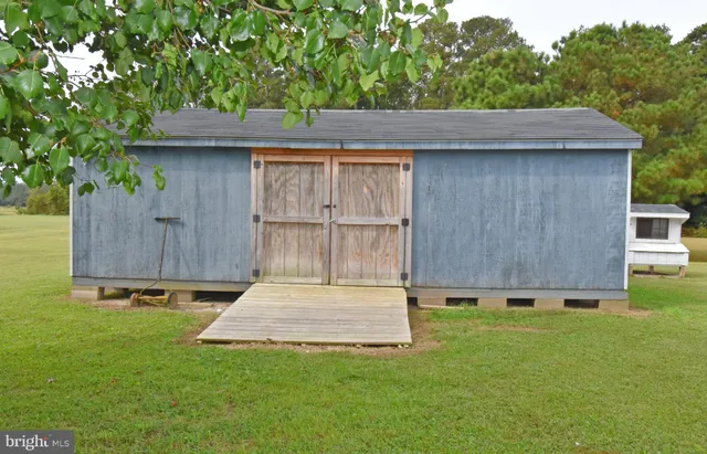 a view of a lake with a city