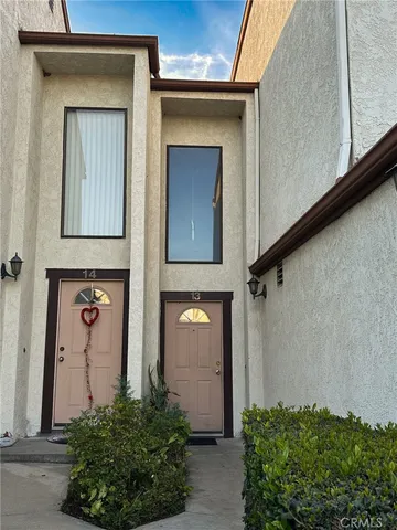 an aerial view of a swimming pool