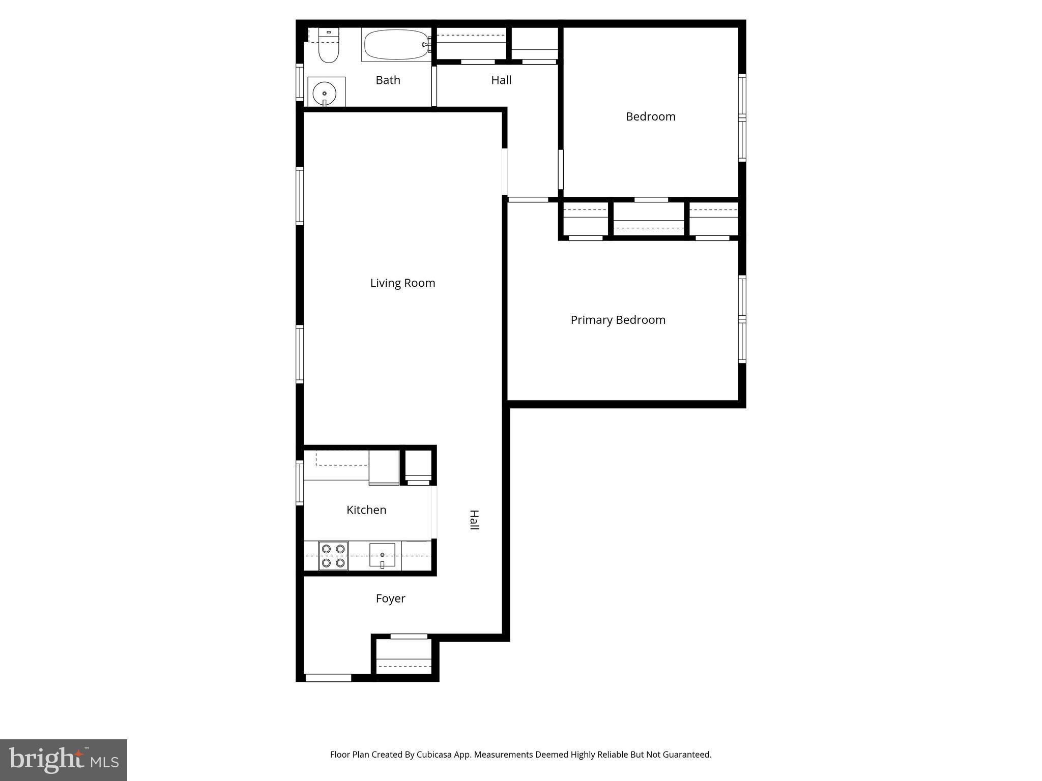 1305 South Walter Reed Drive, Unit 201 Arlington, VA 22204 - Photo 17 of 17 Floor plan