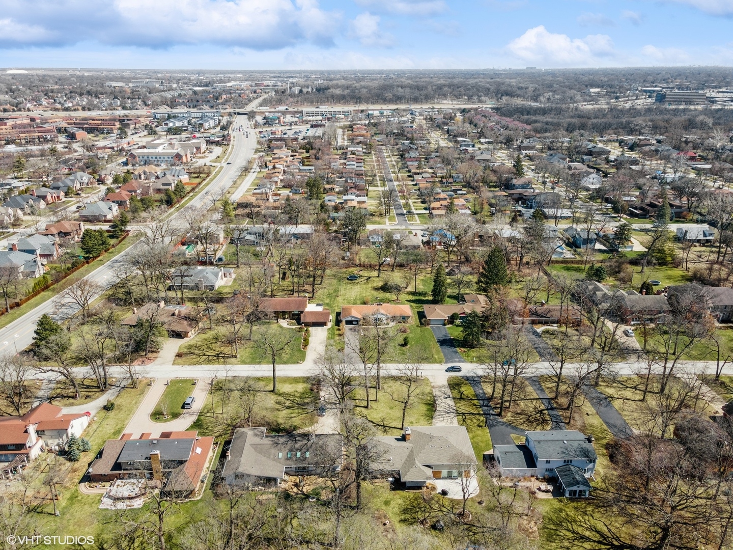 1644 Forest Drive Glenview, IL 60025 - Photo 5 of 14 an aerial view of residential building and parking space