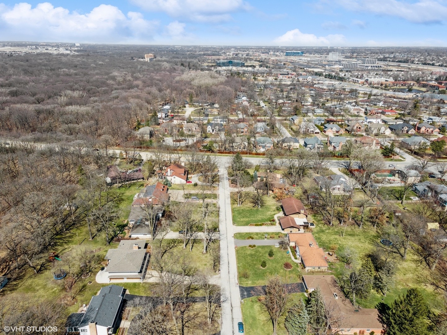 1644 Forest Drive Glenview, IL 60025 - Photo 9 of 14 an aerial view of residential houses with outdoor space