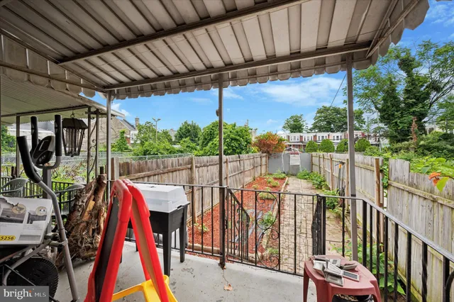 a view of outdoor space with seating