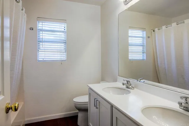 a bathroom with a sink toilet and vanity