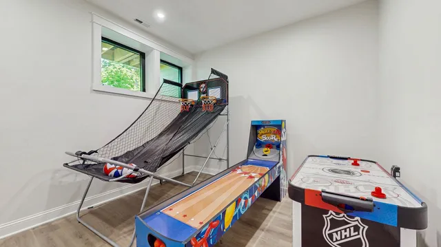 a children room with toys