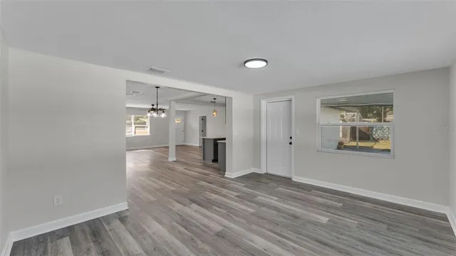 a view of livingroom with hardwood
