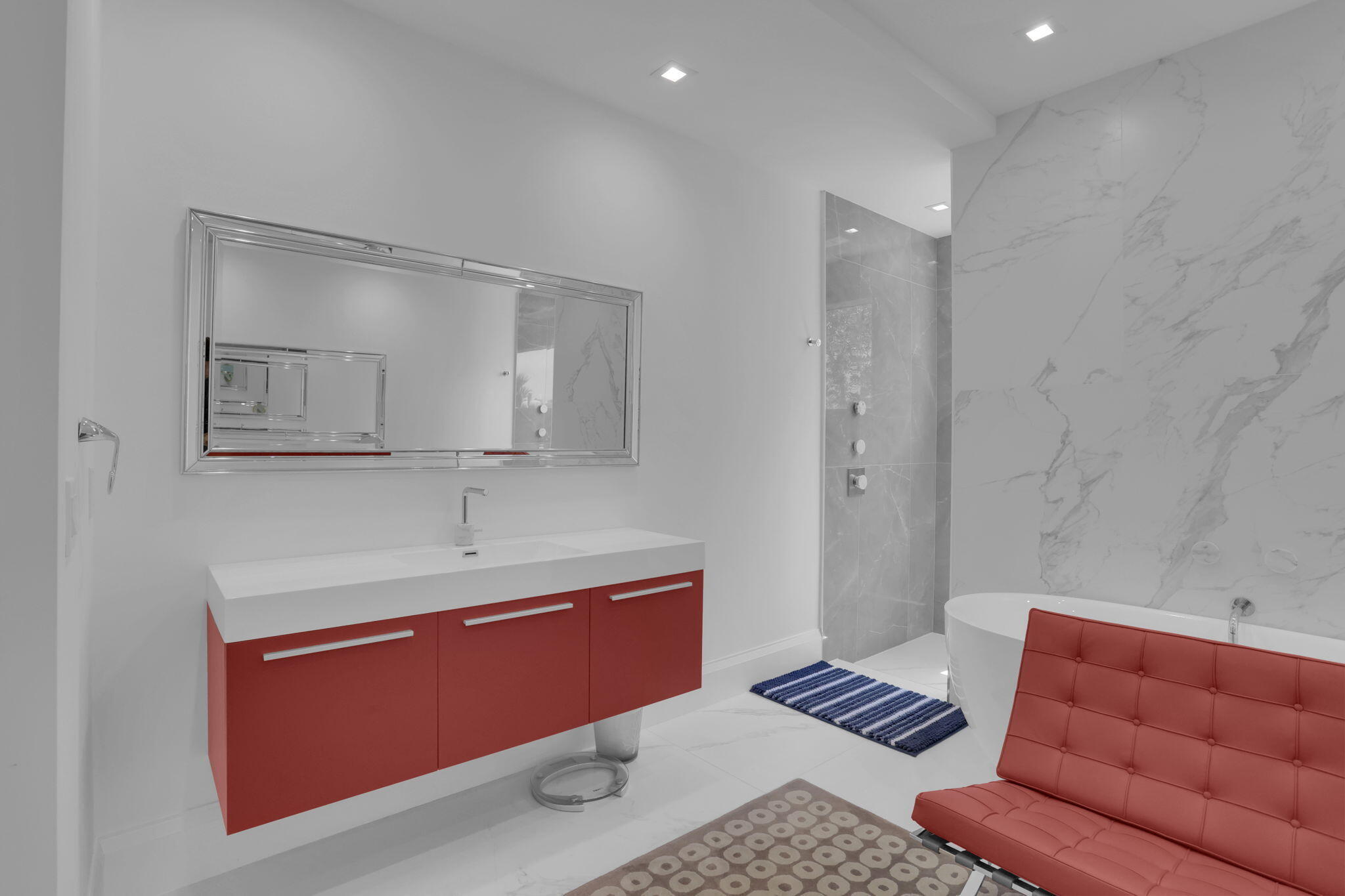 234 Northeast 4th Street Boca Raton, FL 33432 - Photo 46 of 72 a bathroom with a toilet sink and mirror