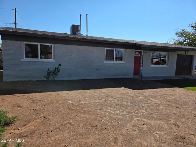 a backyard of a house