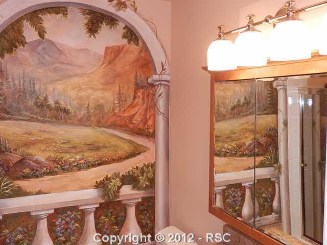 18 Mountain View Road Manitou Springs, CO 80829 - Photo 14 of 22 Mural in the Guest Bath