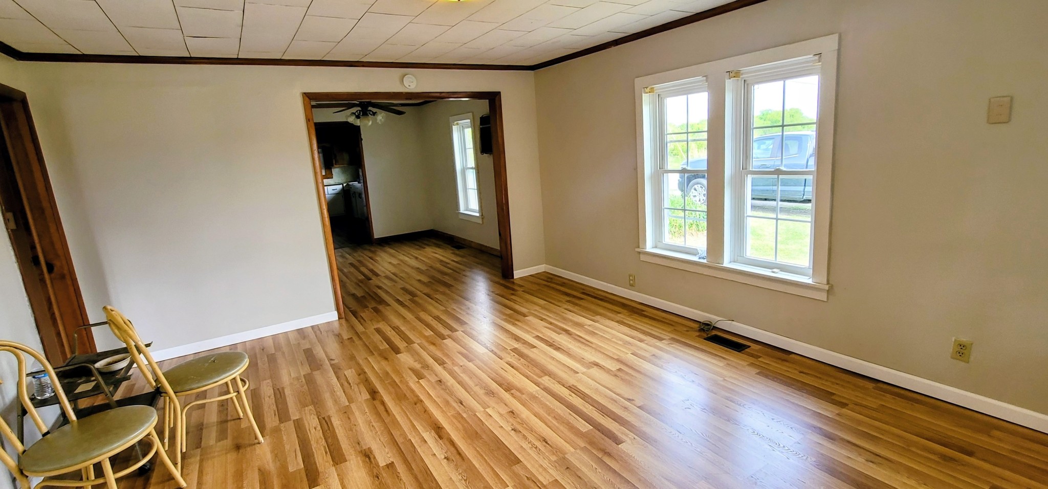 19 Turkey Scratch Road Spencer, TN 38585 - Photo 13 of 27 a view of a room with wooden floor and chair