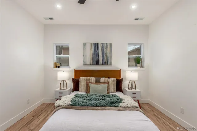 a room with a sink and a mirror